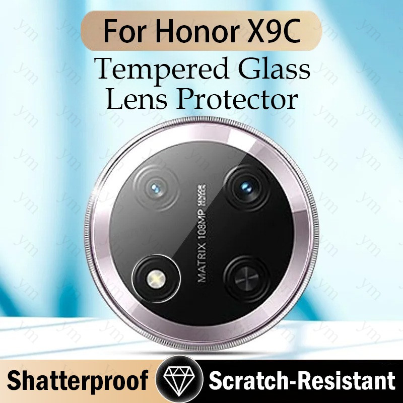 2 Chiếc Honor X9C Bảo Vệ Ống Kính Máy Ảnh Flim Kính Cường Lực Bảo Vệ Mặt Sau Bảo Vệ Toàn Diện Chống 
