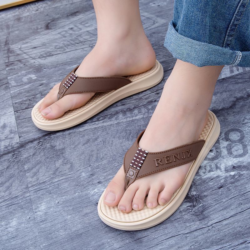 Nam Đế Mềm Thời Trang Phiên Bản Hàn Quốc Flip-Flops Flip-Flops Flip-Flops Nam Chống Trơn Trượt Khử M