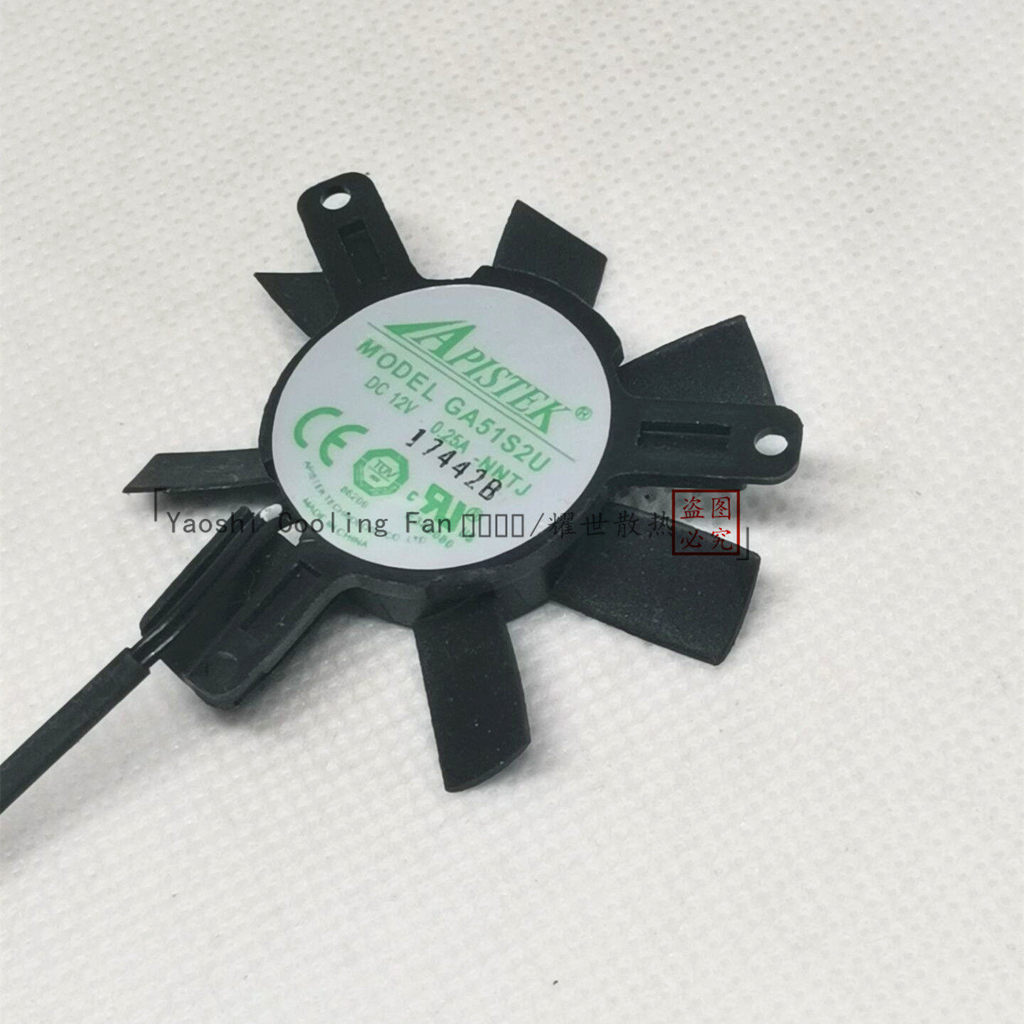 [Quạt làm mát máy tính] Quạt Card đồ họa Sapphire HD6570 1G Phiên bản bạch kim GA51S2U