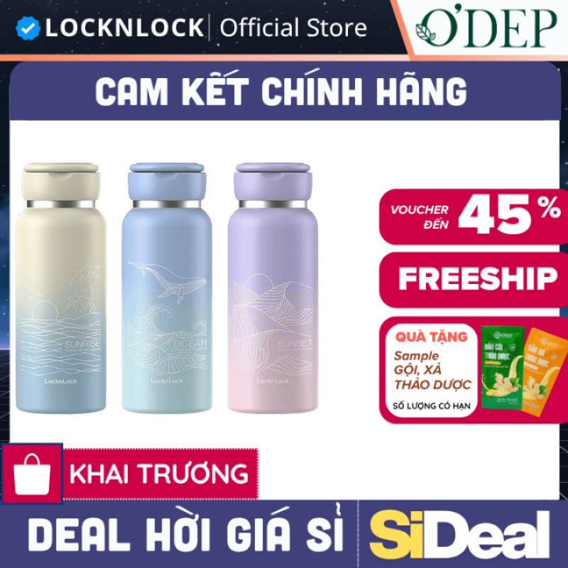 Bình giữ nhiệt 650ml Sling Ring Tumbler Locknlock Chính hãng LHC4321 - SIDEAL SIL