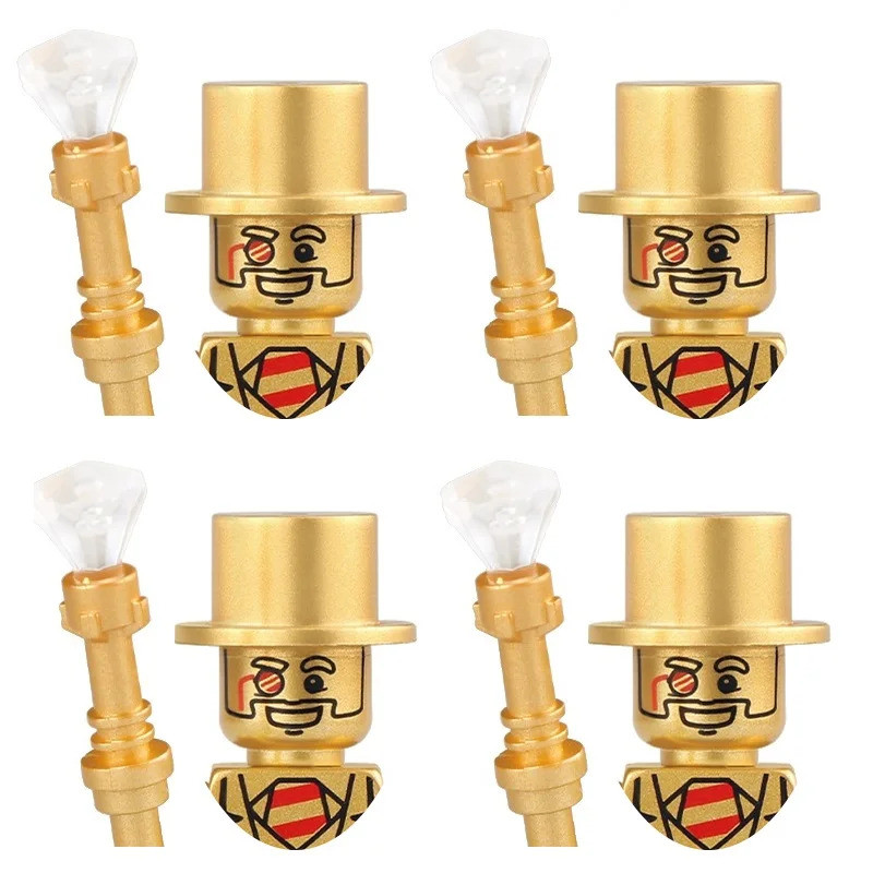 Mạ điện PG999 71001 Chrome Mr Mr Building Blocks Đồ chơi nhân vật hành động