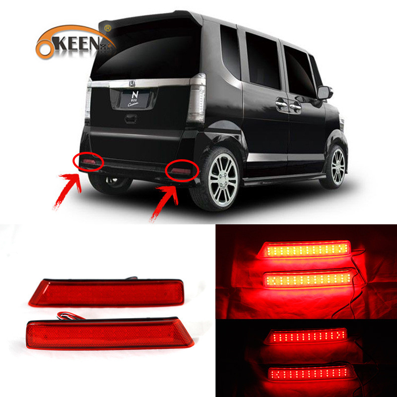 OKEEN Thích Hợp Cho Xe Honda NBOX Phía Sau Cản Đèn Sửa Đổi Chuyên Dụng Cản Sau Đuôi Đèn Xe Đèn LED C