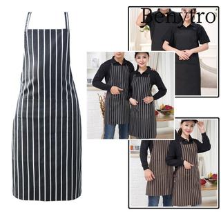 Tạp dề đầu bếp BENYTRO Chống vết bẩn cho nam và nữ Phục vụ ăn uống Yếm vải cổ
