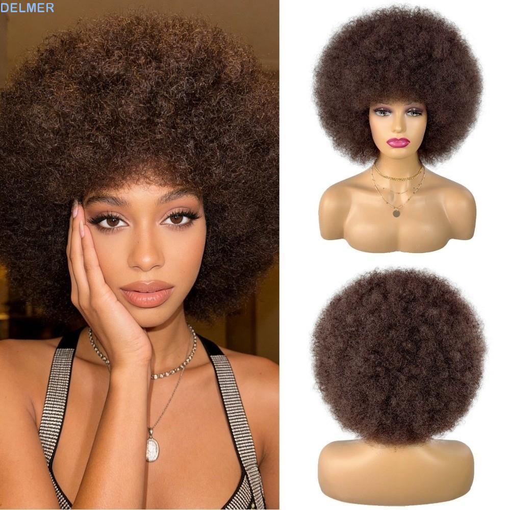 Đầu Tóc Giả Nam Nữ Style Afro Kinky, Phù Hợp Cosplay và Trang Phục Hippie