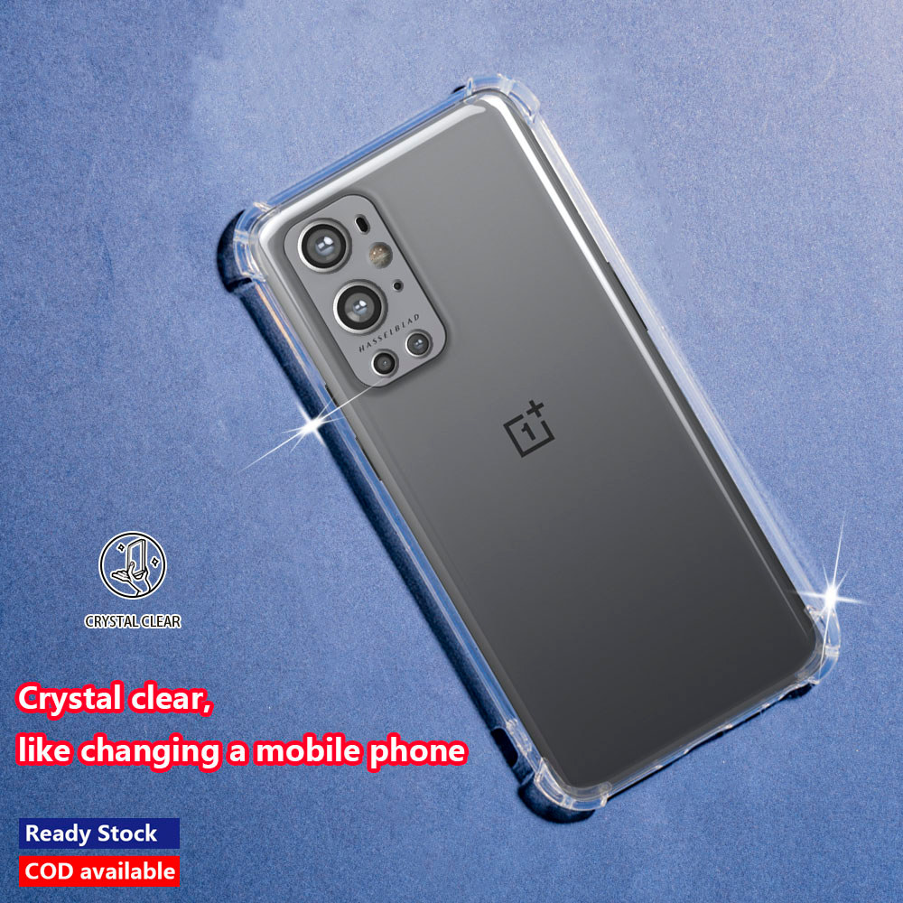 OnePlus 9 Pro LE2121 LE2125 LE2123 LE2120 LE2127 Crystal Clear Jelly Case Air-Guard Corner Soft TPU 