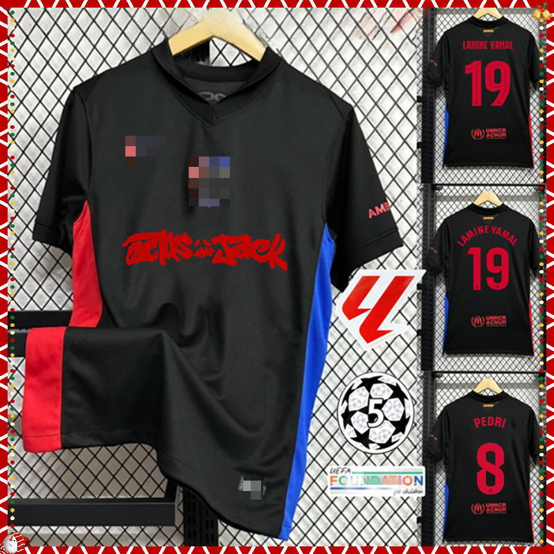 S-XXXXL 2024 / 25 Phiên bản giới hạn FC Barcelona X Travis Scott Jersey. Áo đấu nam FC Barcelona