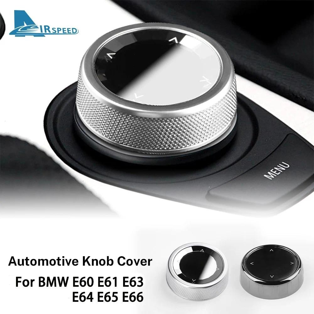 AIRSPEED cho BMW E60 E60 E61 E63 E64 E66 Xe IDrive Đa Phương Tiện Nút Núm Bao Phụ Kiện E Khung Xe Mộ