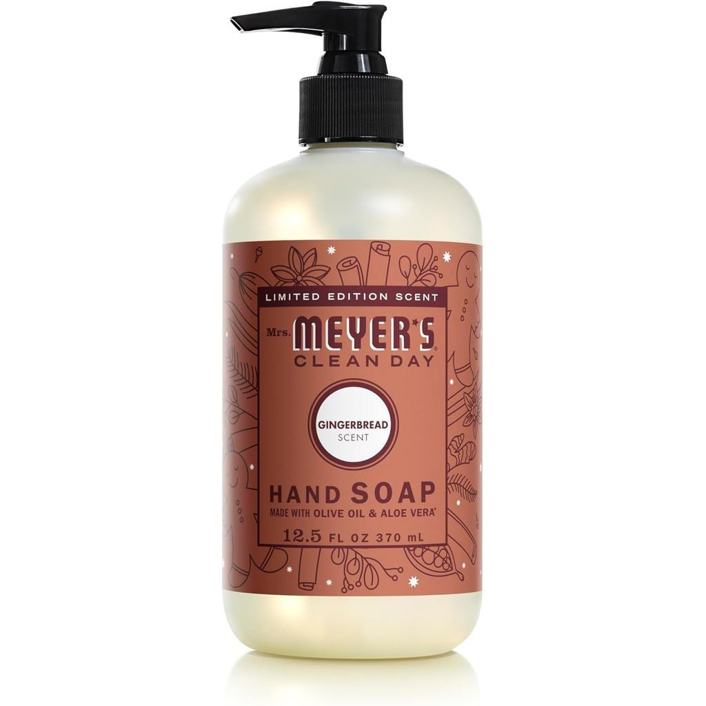 Bà Nước rửa tay dạng lỏng MEYER 'S CLEAN DAY, Mùi bánh gừng phiên bản giới hạn, Chai 12,5oz