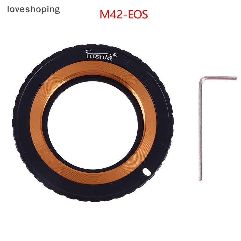 [LS] Vòng chuyển đổi ống kính M42 sang Canon EOS EF Ống kính M42 có thể điều chỉnh cho thân máy ảnh 
