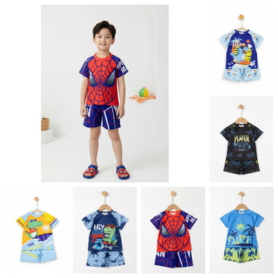 Đồ bơi trẻ em, Bộ bơi cộc tay LITIBABY cho bé trai 11kg - 35kg