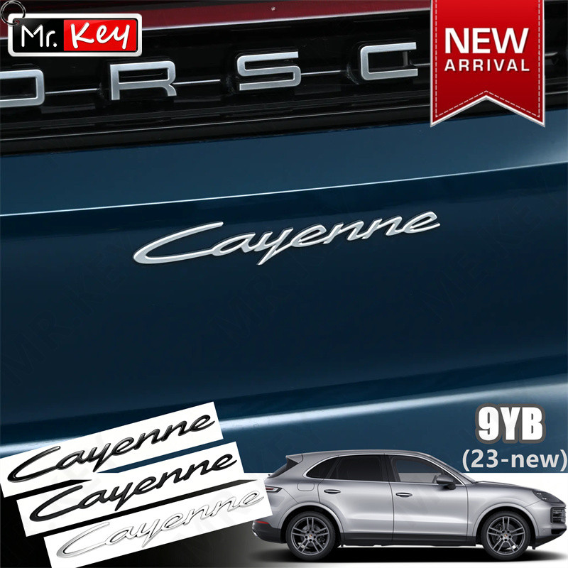 [Mr.Key] cho 2024-2026 Porsche Cayenne 9YA / 9Y0 / 9Y3 Huy hiệu phía sau được sửa đổi Turbo / GTS / 