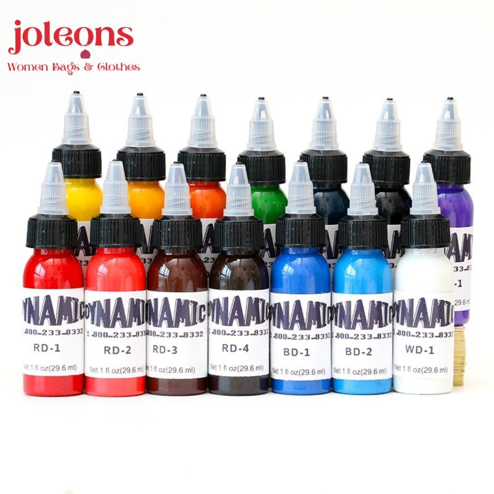 JOLEONS Tattoo Practice Color, White Blue 30ML Tattoo Ink, Body Art Red Yellow Tattoo Ink Pigment Ta