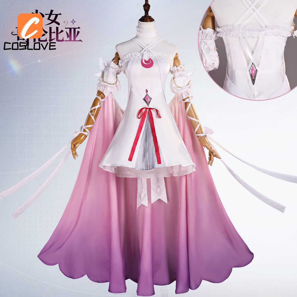Trọn Bộ Trang Phục Cosplay Columbina Genshin Impact Fes - Màu Hồng
