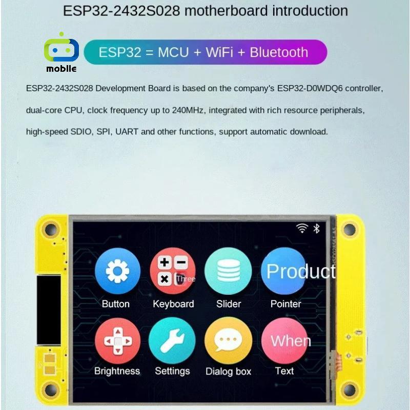 [maygood] Bảng phát triển ESP32 Mô-đun TFT LCD cảm ứng 2,4 Inch Độ phân giải 240x320 WIFI LVGL GUI c