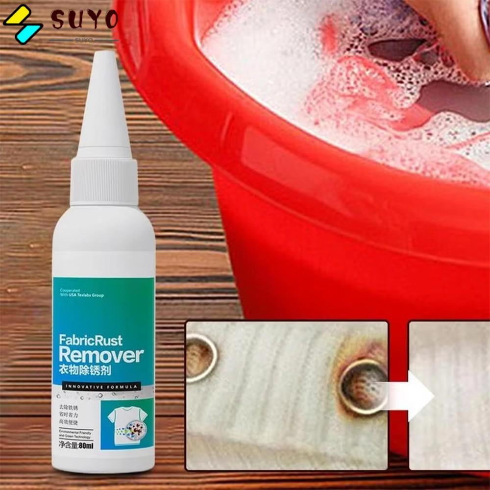SUYO Quần Áo Tẩy Rỉ Sét, Cho Đồng Rỉ 80ml Vải Tẩy Rỉ Sét, Bụi Bẩn Loại Bỏ Nước Rỉ Trà Rỉ Rỉ Sét Tẩy