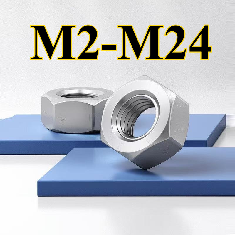 (INOX316)  Ecu lục giác, đai ốc, tán inox316 M2 / M2.5-M24 【 12YDD-MB1】