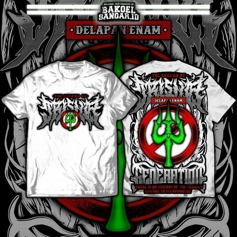 Năm 2025 Thời Trang Trisula Thế Hệ Nusa Hàng Rào Áo Phông Màu Trắng Nusa Thế Hệ Hàng Rào Áo Thun Mới