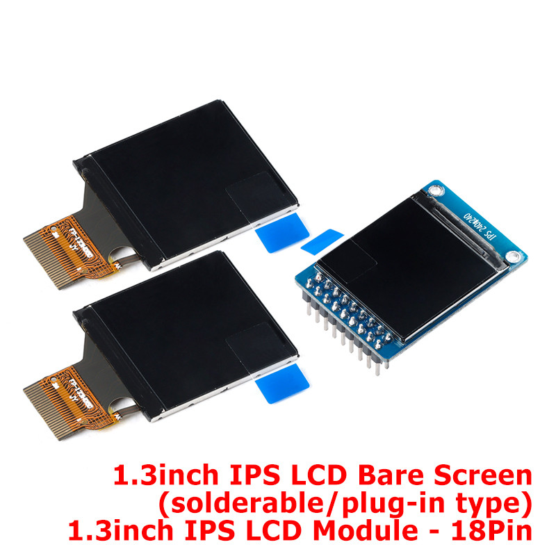 1.3 Inch 1.3 "TFT Full Color LCD Display Module 18Pin HD IPS LCD Màn hình LED 240 * 240 SPI 8Bit 808