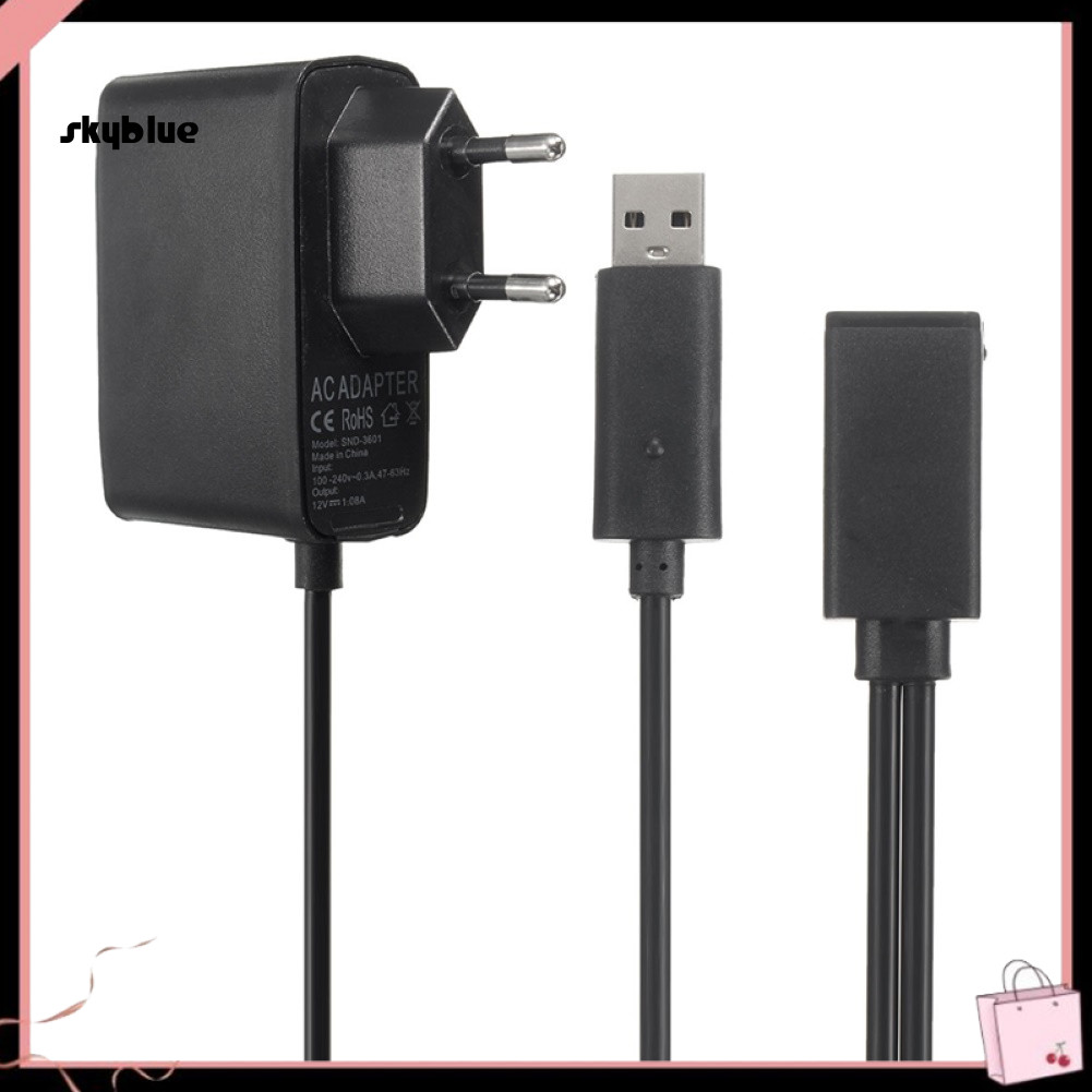 [Sy] Bộ sạc nguồn Cáp sạc USB cho cảm biến Kinect X-box 360