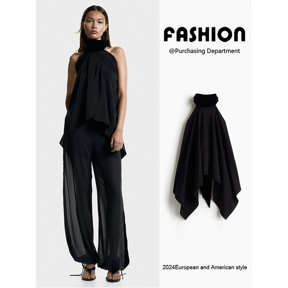 Áo dây cổ áo nữ mới mùa đông ZARA 1319911