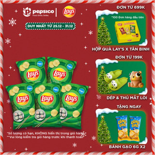  Combo 5 Gói Snack Khoai Tây LAY'S 150G vị Tự Nhiên Tảo Biển Bò Nướng Texas Phô Mai Tôm Càng Phô Mai - Giòn Ngon Thấm Vị 