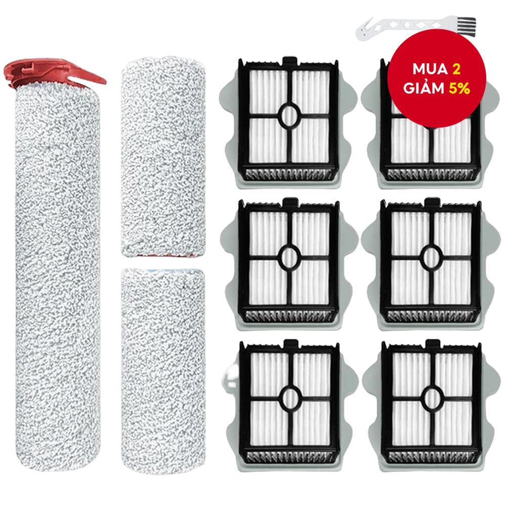 Chổi lăn & Bộ lọc Hepa tương thích với Máy hút bụi Roborock Dyad Pro / A10 Plus / A10 Ultra, phụ kiệ