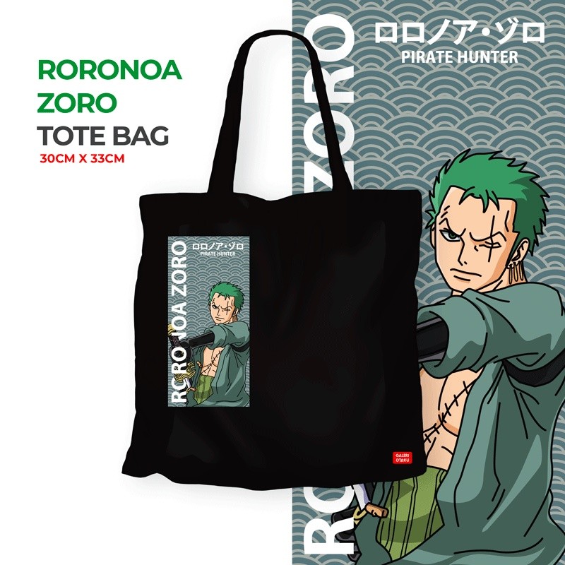 SC7 (MỚI) Roronoa Zoro Totebag Canvas Anime One Piece Roronoa Zoro / Totebag Canvas / Totebag Canvas