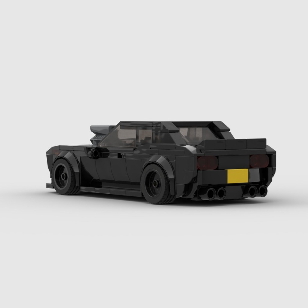 Tương thích với Lego MOC Dodge Challenger Charger Hell Cat 8 Grid Speed Series Super Racing Building
