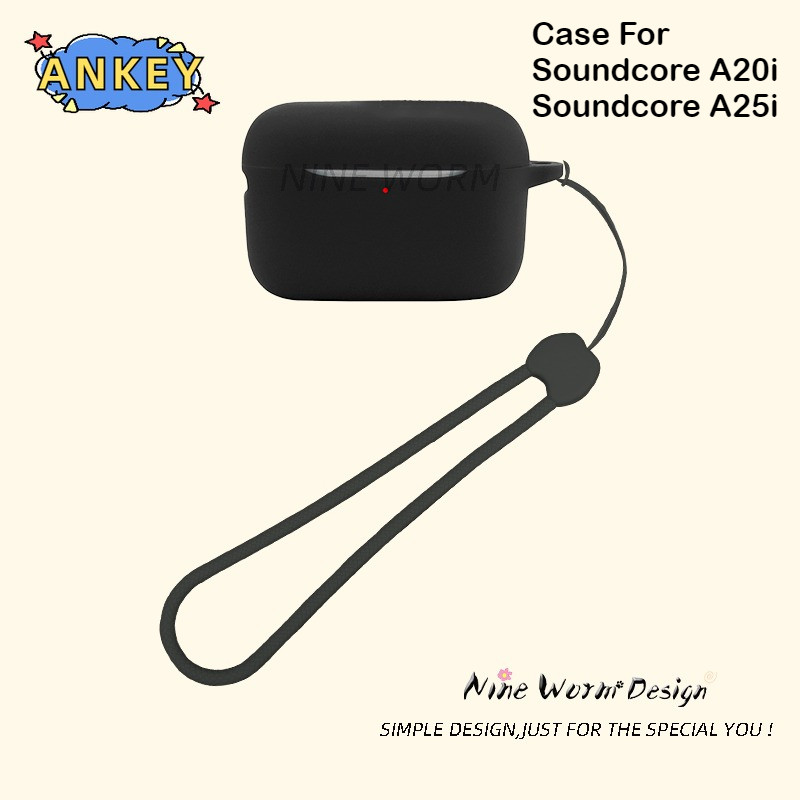 for Anker Soundcore A20i / A25i Protective Case Nylon Lanyard Soft Cover Shells Washable Housing Ant