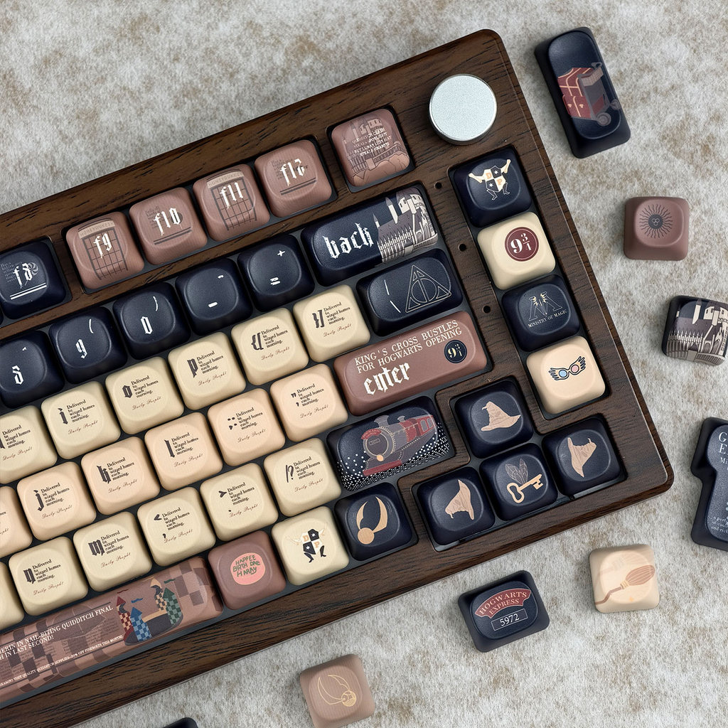 MAIMOOO Nhà tiên tri hàng ngày Hogwarts Cherry / MOA Profile 125 phím PBT Aula F75 F99 RK100 Golden 