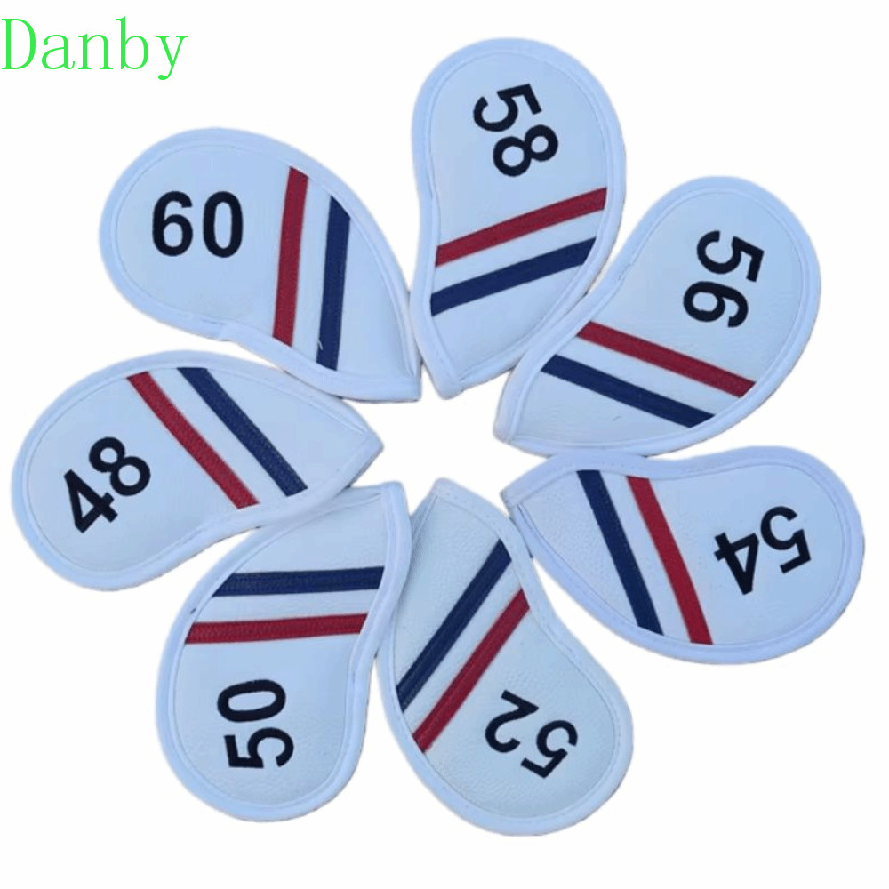 DANBY Golf Wedge Cover, PU Leather Angle Club Sand Wedge Headcover, Đen / Trắng 48 50 52 54 Độ Chống