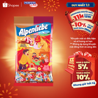   TẾT 2026  Kẹo Sữa Alpenliebe Hương Caramen & Dâu Kem 1KG 