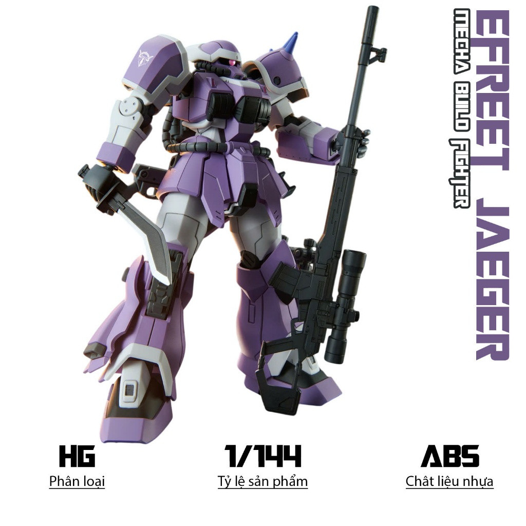 Mẫu HG Efreet Jaeger, Bộ đồ di động 1 / 144, Đồ chơi lắp ráp bằng nhựa