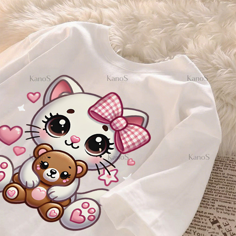 Áo thun Oversize ngắn tay họa tiết Y2K cổ tròn - Kanos Shop