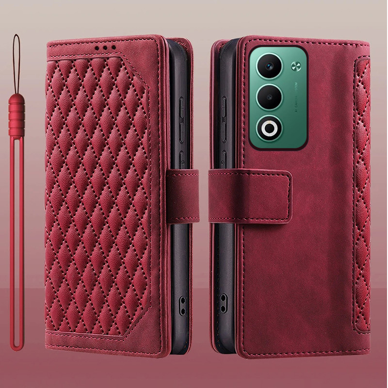 Dành Cho OPPO A5i Pro 4G Lật Bao Da Đựng Thẻ Sách Ví Đứng Bảo Vệ Toàn Diện Cho OPPO A5m 4G Vỏ Điện T