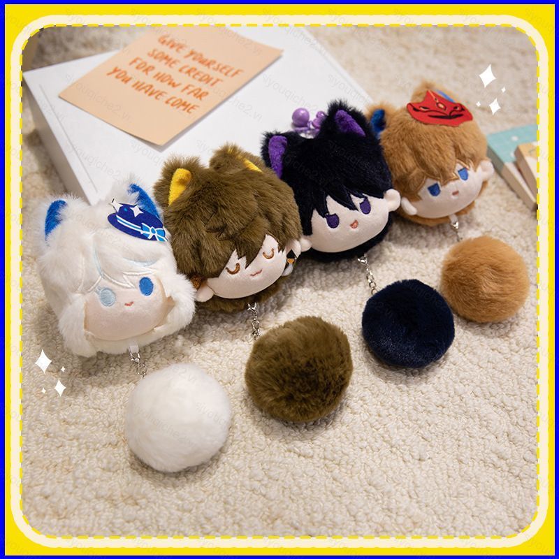 SV Genshin Impact Furina Kazuha Scaramouche Plushie Túi búp bê sang trọng dễ thương Charm với đuôi k