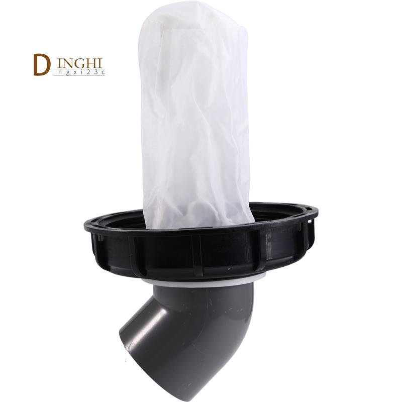 IBC Ton Pail Phụ kiện Ton Pail Nhựa có bộ lọc Ton Pail Cover DN150 Đen DN150-165MM 45 độ