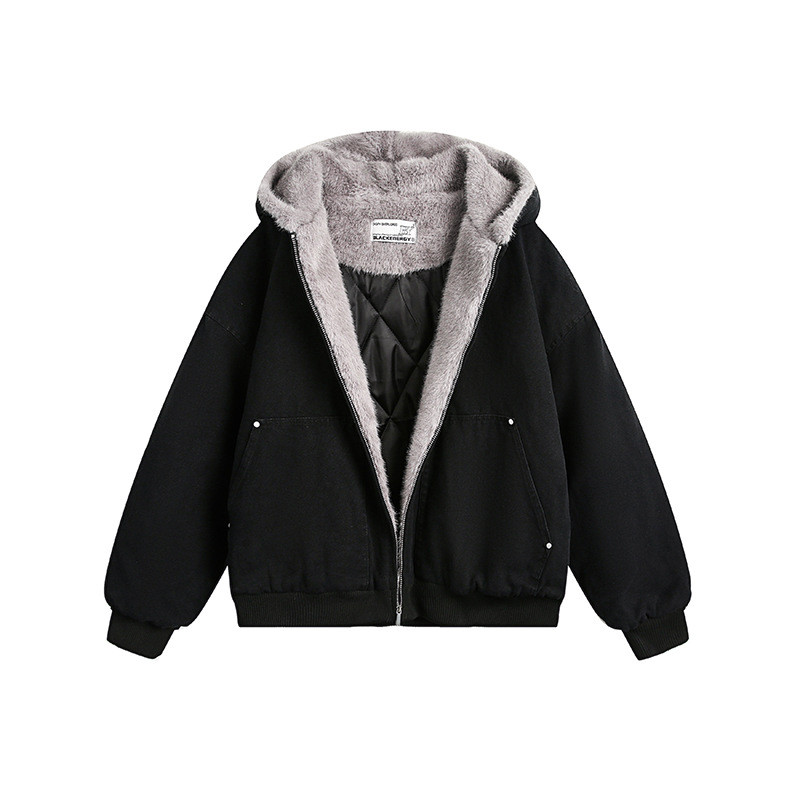 Áo Khoác Canvas Mũ Lông Form Boxy | BLEG Fur Hooded Jacket | 3T Streetwear