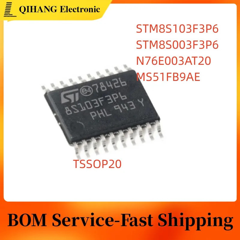 5 CHIẾC N76E003AT20 MS51FB9AE STM8S003F3P6 STM8S103F3P6 8S003F3P6 8S103F3P6 TSSOP-20 Chipset