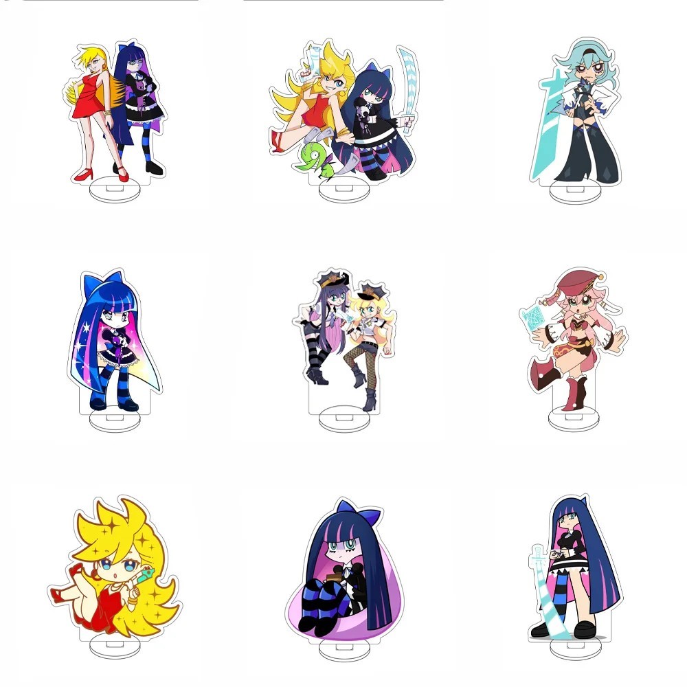Standee Anime Panty & Stocking with Garterbelt Mô Hình Acrylic Trang Trí Bàn Học Nhân Vật Panty Anar