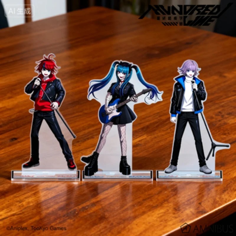 Mô hình Standee game The Hundred Line Last Defense Academy mica acrylic trang trí bàn học sưu tầm an