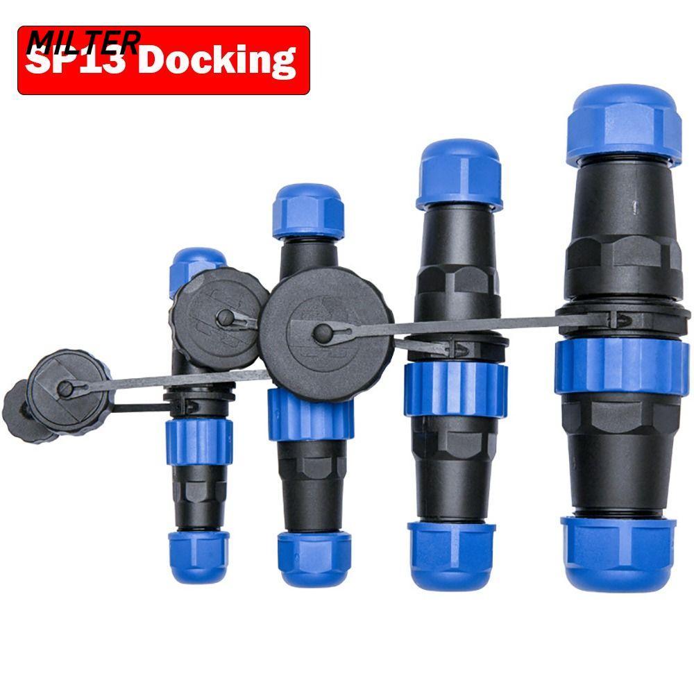 Đầu nối chống nước MILTER, Đầu nối cáp chống nước SP13 IP68, Phụ kiện điện Docking Connector Ổ cắm đ