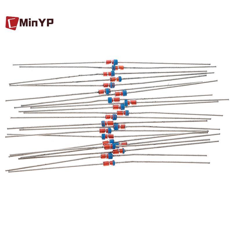 CMinYP 20 Cái 1N34A DO-35 germanium dò diode AM / FM pha lê đài phát thanh TV Glory