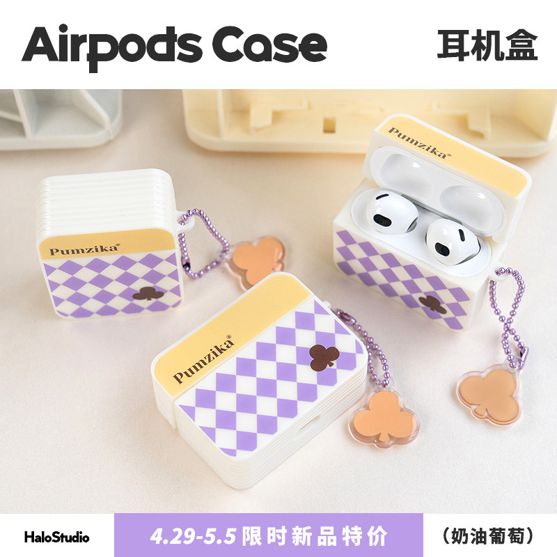 Ốp điện thoại bảo vệ tai nghe Apple AirPods3 pro chính hãng dễ thương