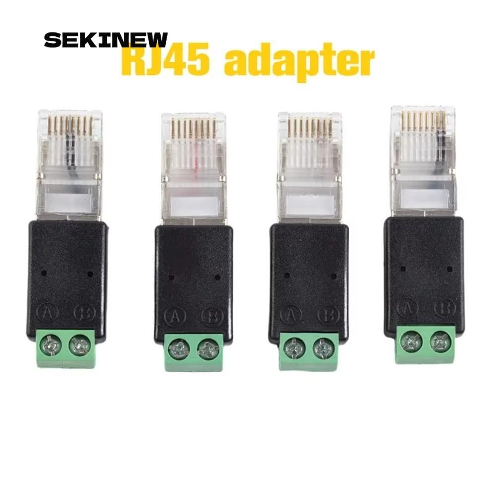 Bộ chuyển đổi SEKINEW RJ45 sang RS485, Bộ chuyển đổi đầu cuối 2PIN RJ45 Đầu nối đầu cuối RJ45 Bộ chu