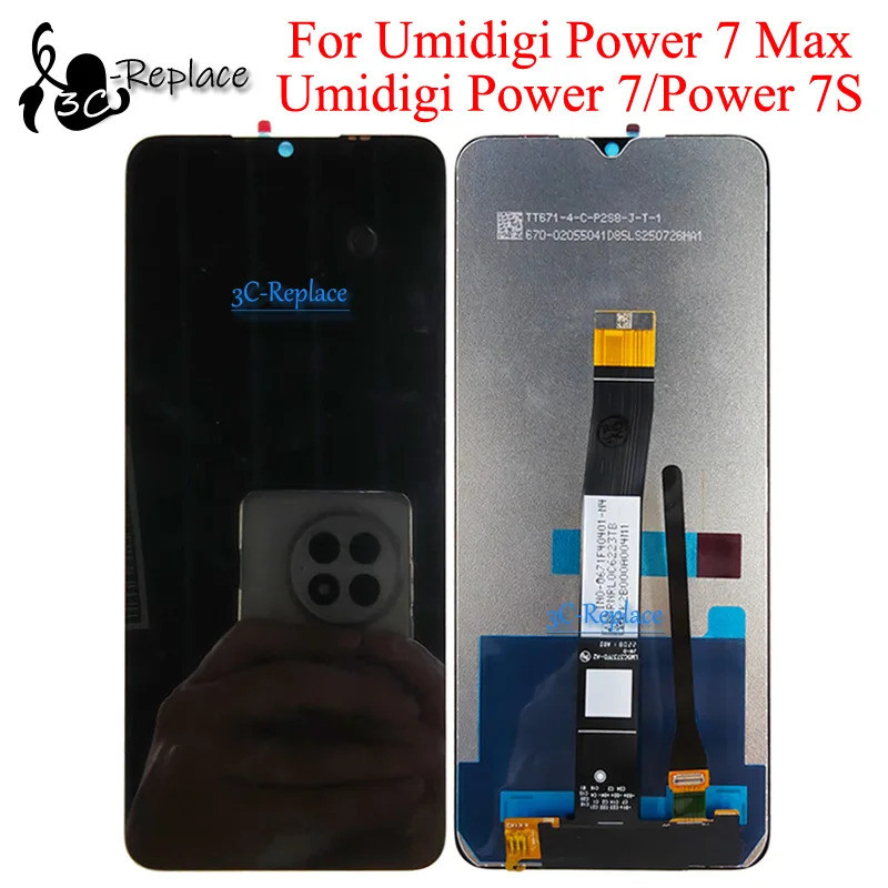 Đen 6.7Inch Cho Umidigi Power 7 Umidigi Power 7 Max Umidigi Power 7S LCD DIsplay Màn Hình Cảm Ứng Bộ