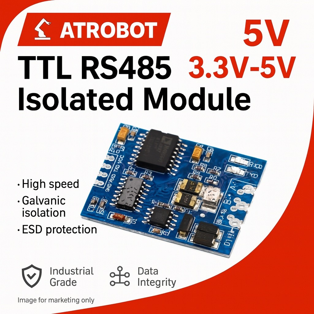 Bộ chuyển đổi cách ly TTL RS485 Bộ chia tín hiệu 3Mbps UART 1200m. 3.3v / 5v với đầu cuối 120Ω