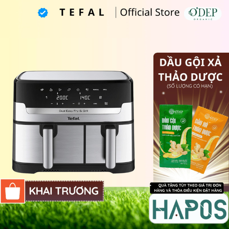 Nồi chiên không dầu Tefal 8.3 lít EY905D10 - HAPOS HOF