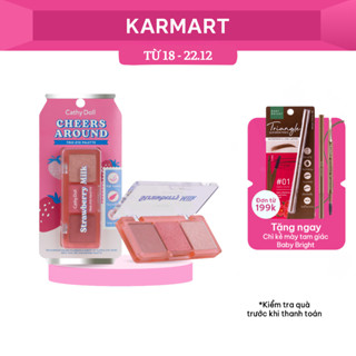  Bảng Phấn Mắt 3 Ô Kết Hợp Màu Lì Và Nhũ Cheers Around Trio Eye Palette 2g x 3 màu 