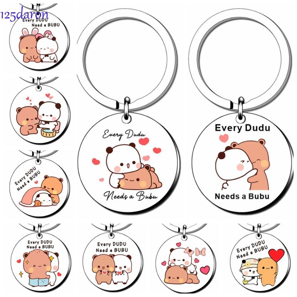 DARON1 Bubu Dudu Móc Chìa Khóa, Mỗi Dudu Cần Mặt Dây Chuyền Bubu Gấu Trúc Và Gấu Bubu Dudu, Mặt Dây 
